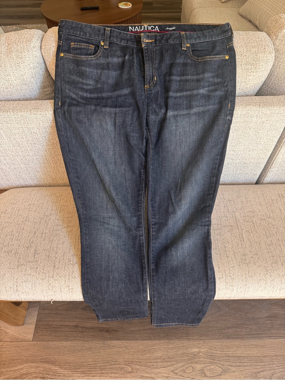 Nautica Women’s Dark Blue Straight Leg Jeans
